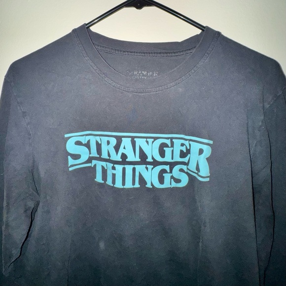Stranger Things x Chogrin Elegorgon Black Long Sleeve Shirt - Picture 2 of 11